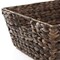 Casafield Set of 2 Water Hyacinth Seagrass Pantry Baskets with Handles, Chalkboard Labels, and Marker, Wide Woven Storage Bin Organizers for Kitchen